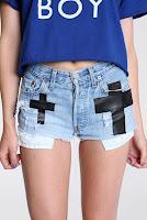 un short en jean - denim shorts