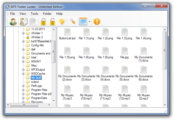 MTE Folder Locker - Unlimited Edition