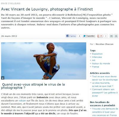 Avec Vincent de Louvigny, photographe à l’instinct