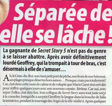 Marie de Secret Story encore un nouveau mec ! (photos et textes)