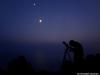 Trio planètaire au crépuscule photographiés par Alexandre Croisier