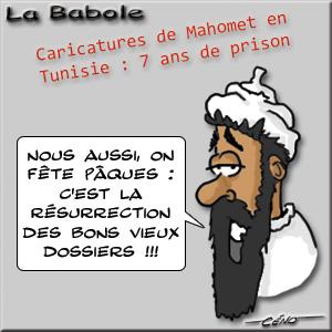 Céno Dessinateur - La Babole : 7 ans de prison pour les Tunisiens ayant diffusé les caricatures de Mahomet