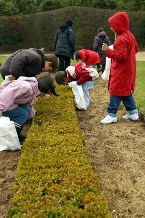 Dimanche et Lundi de Pâques, grandes chasse aux oeufs dans les jardins.
