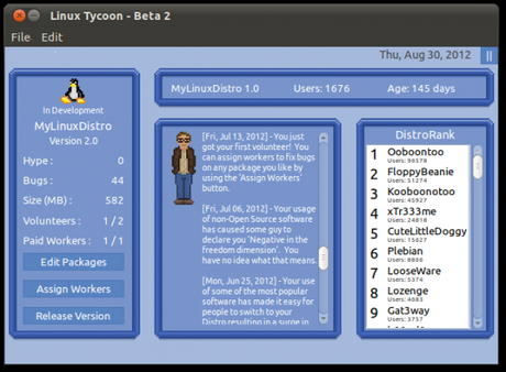 LT Beta2 560x412 Devenez le prochain Mark Shuttleworth grâce à Linux Tycoon 1.0 bêta
