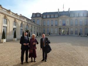 Contribuables Associés Elysée (Eudes Baufreton, Benoite Taffin, Claude Garrec) Contribuables Associés reçu à l’Élysée