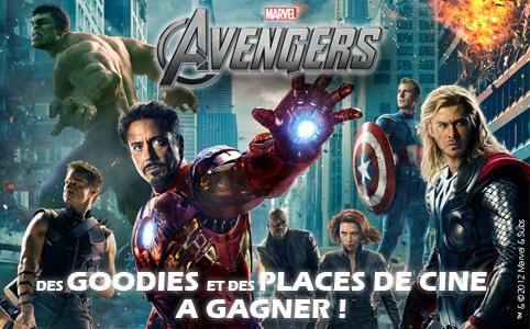 Jeu Avengers, des goodies et des places de ciné à gagner !