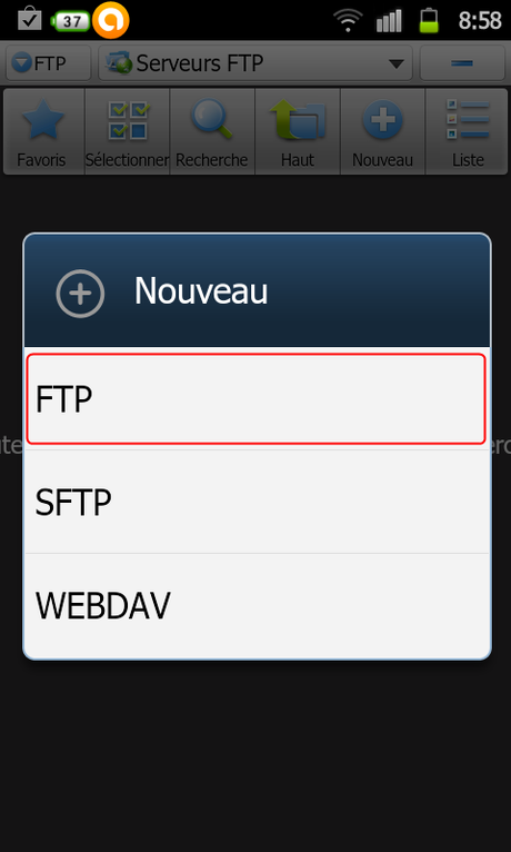 Comment se connecter à votre serveur FTP avec votre Android?