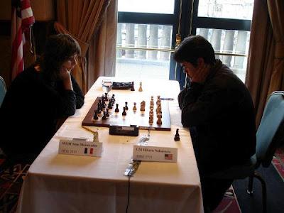 Nino Maisuradze s'est inclinée hier face à l'Américain Hikaru Nakamura