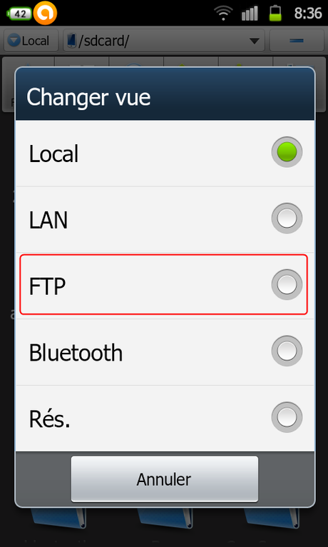 Comment se connecter à son serveur FTP avec son Android?