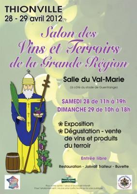 Vins et terroir…. RV à Thionville les 28 & 29 avril 2012