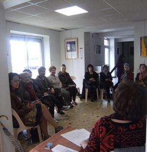 Partage intensif du public pour la séance d'E.F.T