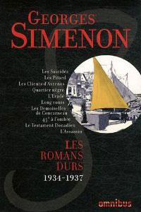 Les romans durs de Simenon, 1934-1937