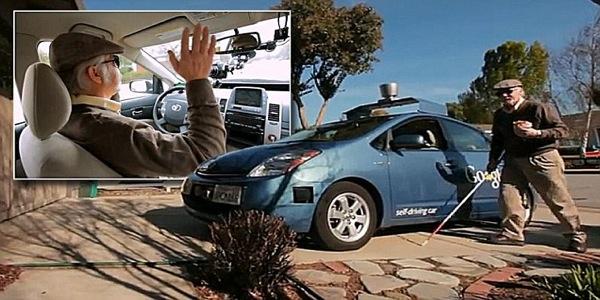 Avec Google  les aveugles roulent !