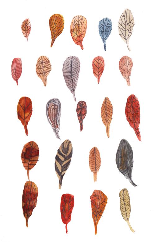 Des petites feuilles, histoire de m'y remettre.J'ai telle...