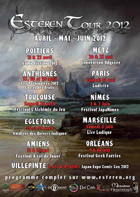 Esteren Tour 2012 – Avril à Juillet