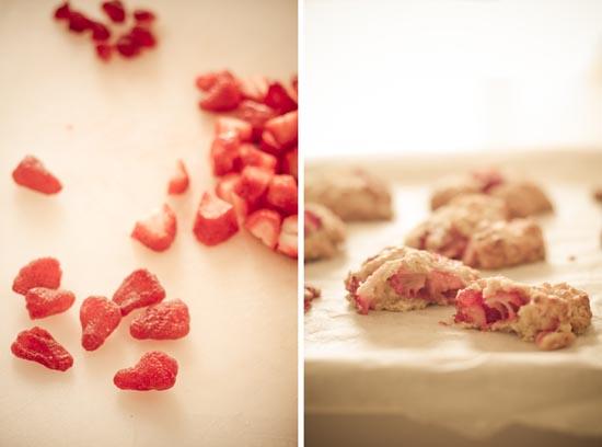 Cookies aux deux fraises