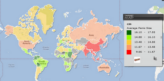La carte mondiale des pénis