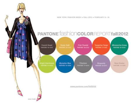 Les tendances couleurs pour l'automne 2012 selon Pantone