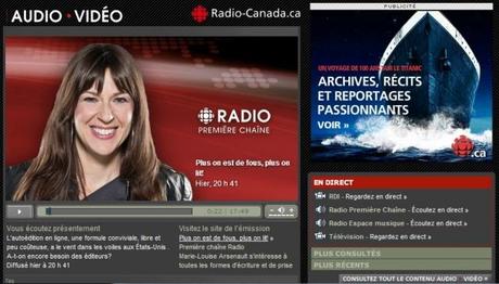 Radio-Canada : Entrevue intéressante au sujet du monde de l’édition