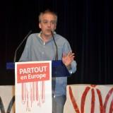 Philippe Poutou en Meetin (Photothèque Rouge/Alice D)