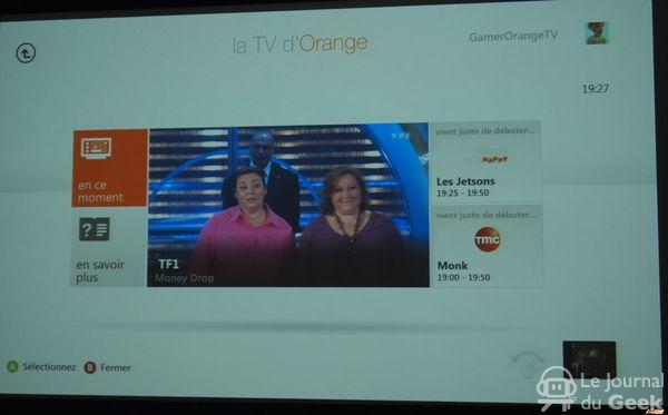 Orange 1 La TV dOrange sinvite sur la Xbox 360