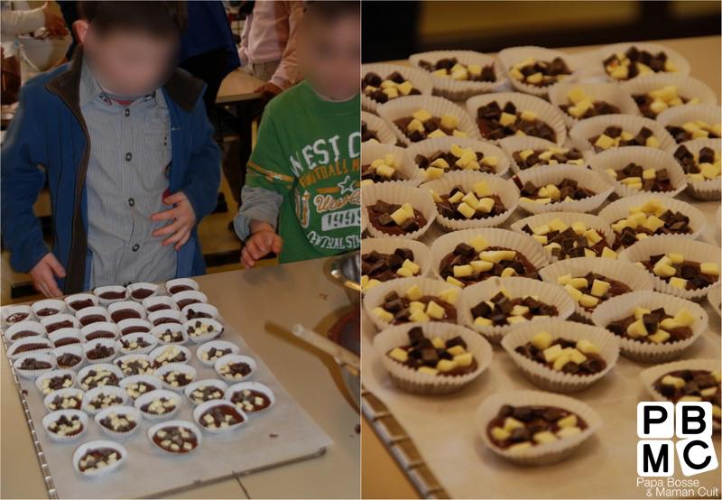 Atelier Cuisine avec les élèves de CP : Muffins choco de Pâques !