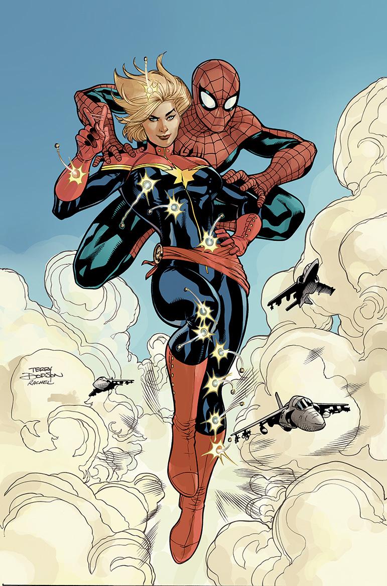 Captain Marvel sur Avenging Spider-man #9