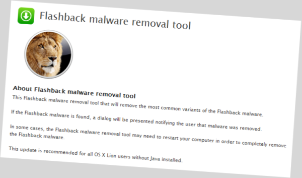 Apple met un ‘Flashback Malware Removal Tool’ à disposition !