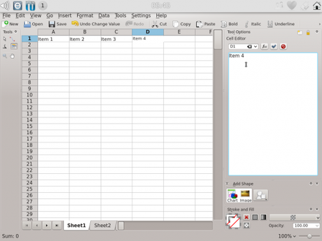 Kubuntu 12.04 La suite bureautique Caligra 2.4 remplace Koffice KubuntuApps2 560x420 Kubuntu 12.04 La suite bureautique Caligra 2.4 remplace Koffice