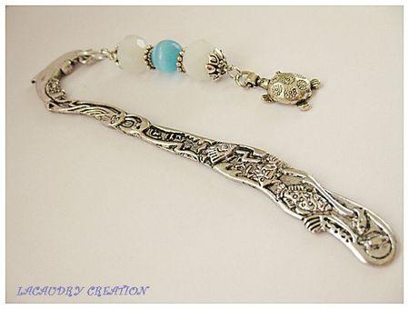 marque pages dauphin tortue blanc bleu