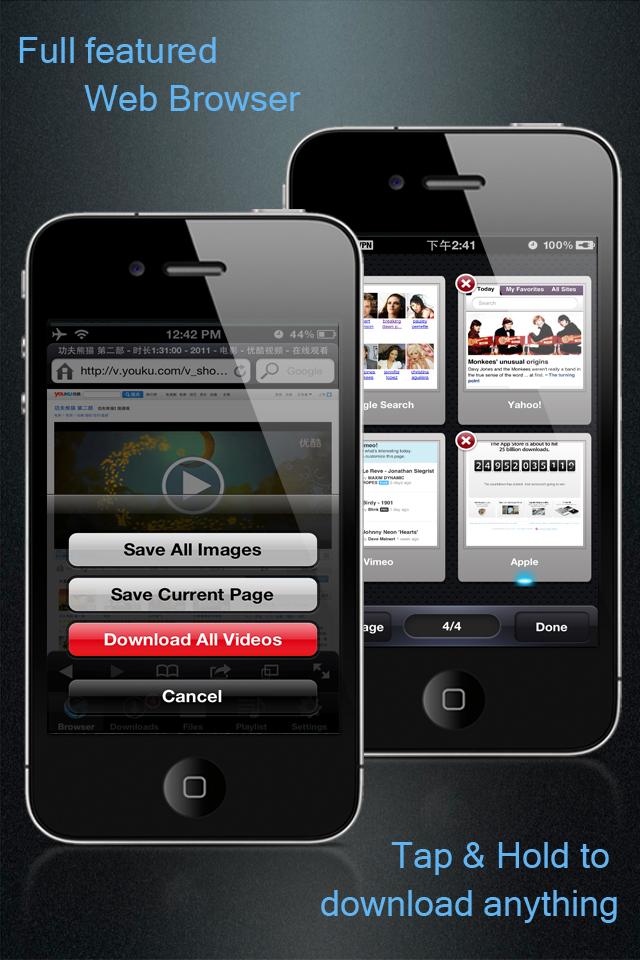 Téléchargez du contenu simplement avec X Downloader pour iPhone et iPad