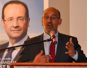 PRESIDENTIELLES 2012 ATHIES HARLEM DESIR pupitre