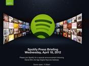 Conférence Spotify avril: Apps pour iPad?...