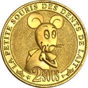 piece-de-2-sous La pièce de 2 sous apportée par la petite souris