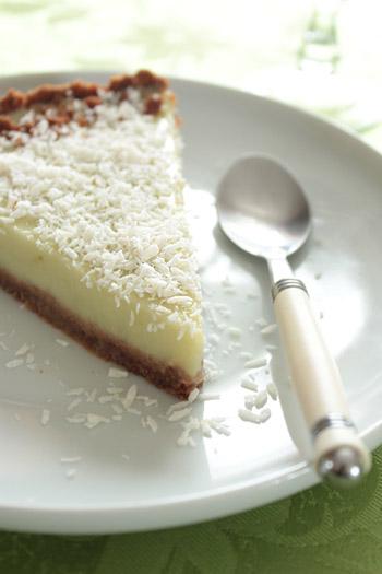 Key lime pie végétale, à l’avocat & noix de coco