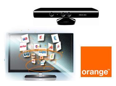 La TV d’Orange est disponible sur la Xbox 360 de Microsoft avec Kinect