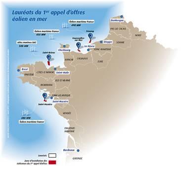Le consortium Alstom – EDF Energies Nouvelles, grand gagnant de l’appel d’offres de l’éolien offshore en France