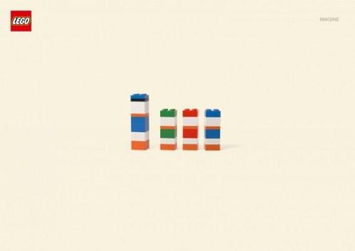 Créativité minimaliste pour la campagne Lego