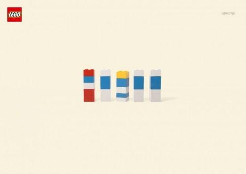 Créativité minimaliste pour la campagne Lego