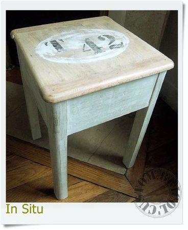 tabouret face in situ