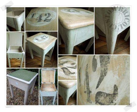 tabouret coffre montage