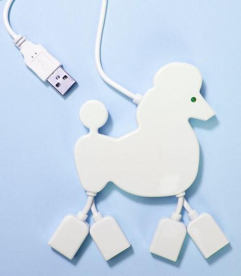 poodle usb hub alone 471x540 Un Hub USB en forme de Caniche