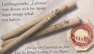 Les dernières cigarettes du Roi Louis II de Bavière