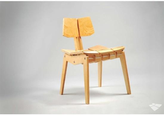 Tectonic Ergonomic Plywood Chair - Eddie Licitra