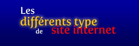 Les différents types de sites internet