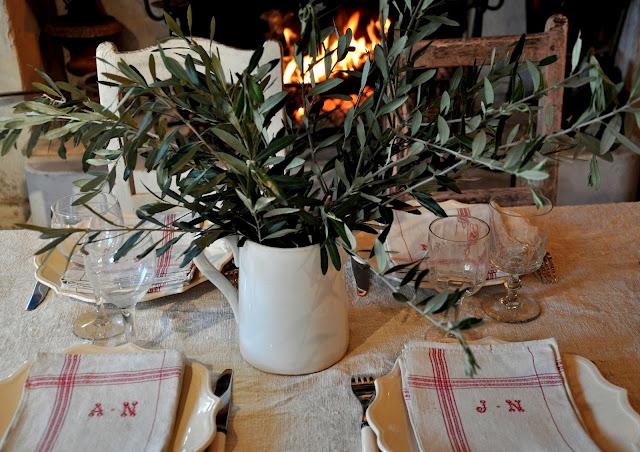 oliviers ,feu de cheminée