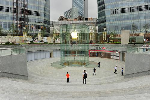 Apple dépose un brevet pour son Apple Store de Shanghai...