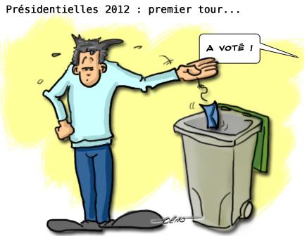 Céno Dessinateur - La Babole : Présidentielles 2012, premier tour, a voté
