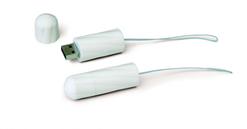 Une clé USB en forme de tampon périodique