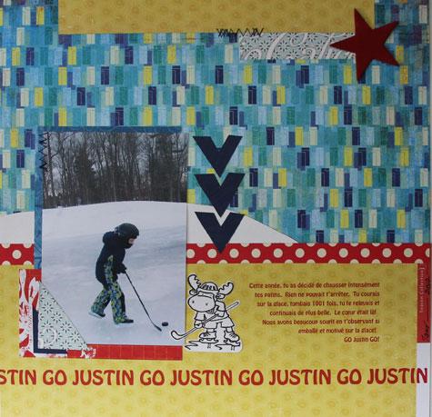 Go Justin Go! :: Scrapbooking